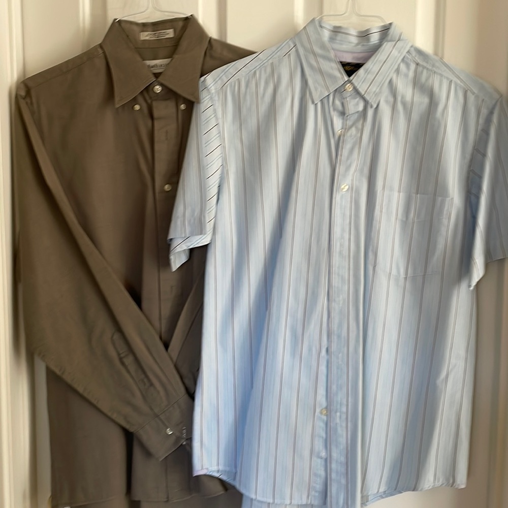 100% Cotton , Van Heusen 16-34 and Charter Club medium